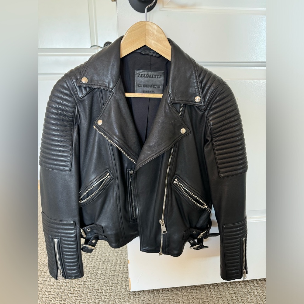 All Saints Leather Jacket, nearly new condition